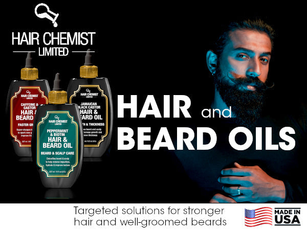 Hair Chemist Men's Hair and Beard Oil Collection