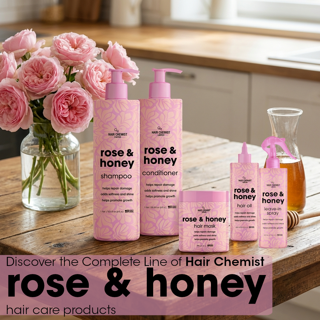 Hair Chemist Rose & Honey Hair Care Collection