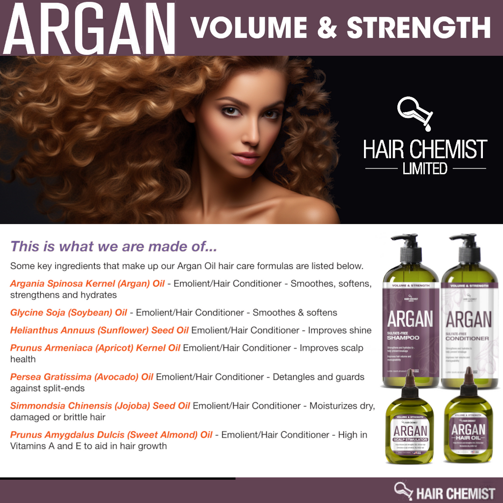 Hair Chemist 99% Natural Blend Argan Hair Oil 7.1 oz.