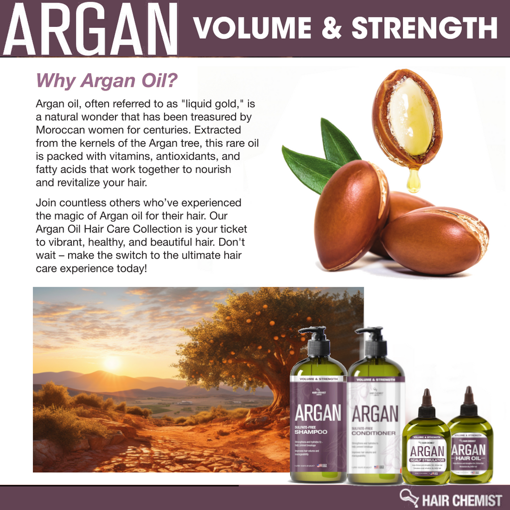 Hair Chemist 99% Natural Blend Argan Hair Oil 7.1 oz.
