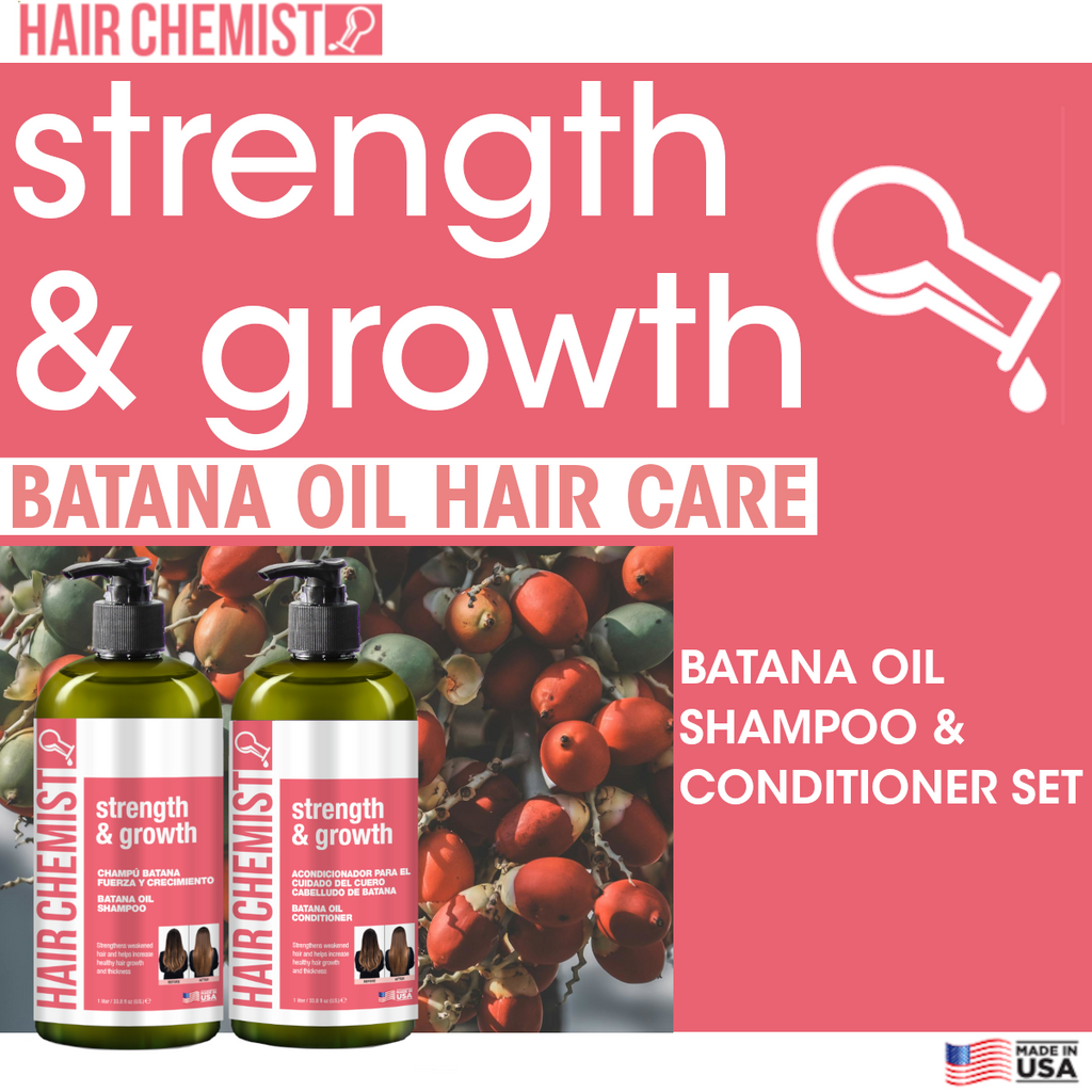 Hair Chemist Strength & Growth Batana Oil Shampoo 33.8 oz. & Conditioner 33.8oz 2-PC BOXED GIFT SET