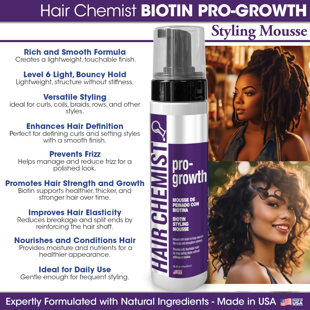 Hair Chemist Biotin Styling Mousse 8 oz.
