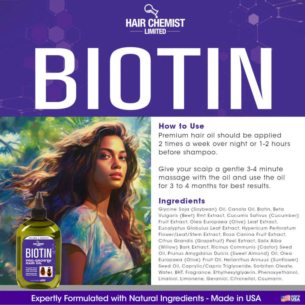 Hair Chemist Pro-Growth Biotin Hair Oil 12 oz.