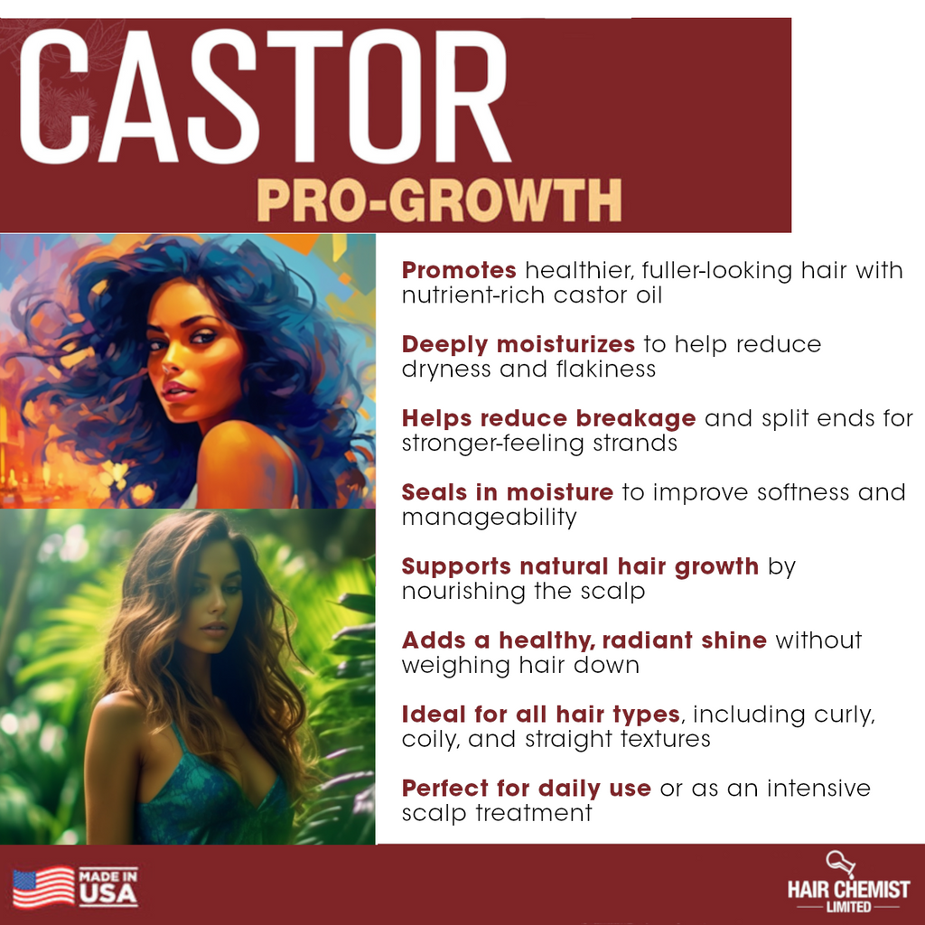 Hair Chemist Pro-Growth Natural Castor Hair Oil 12 oz.