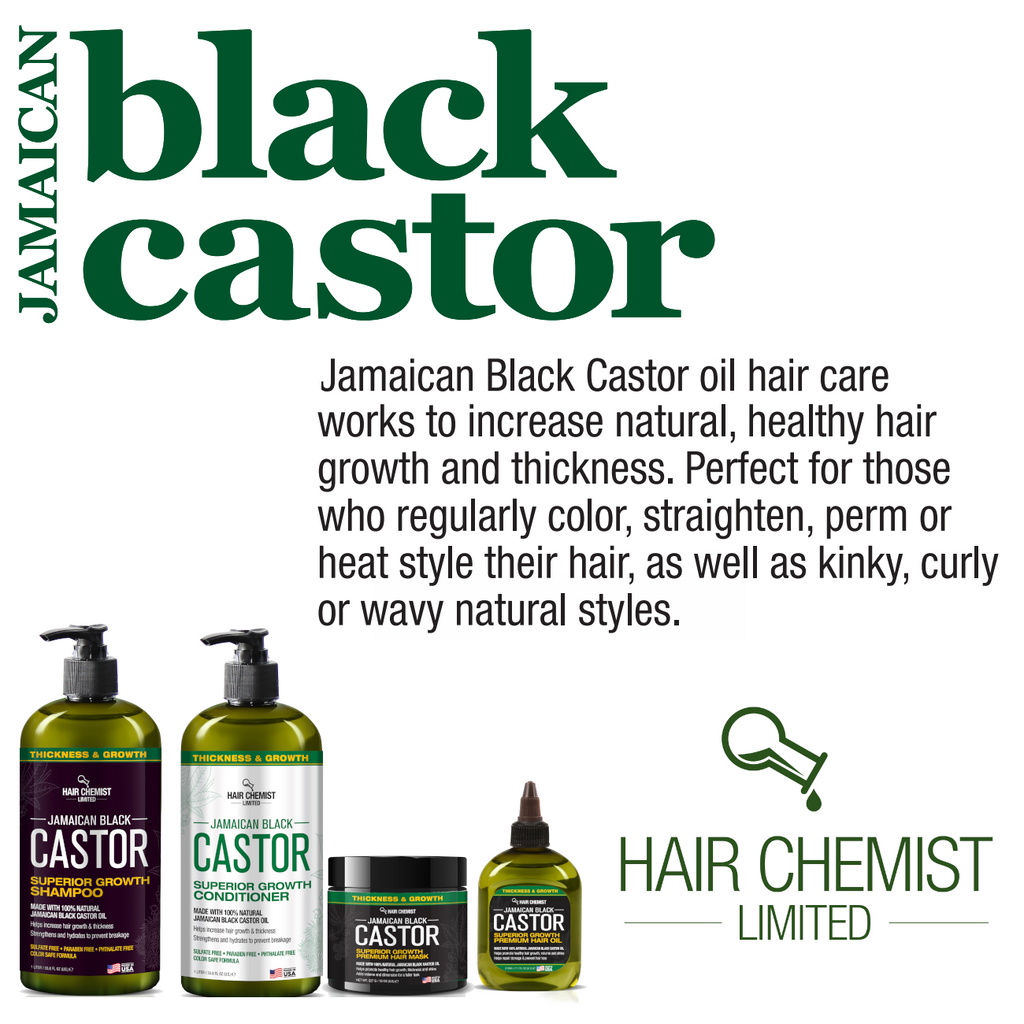 Hair Chemist Superior Growth Jamaican Black Castor Shampoo 33.8 oz & Conditioner Set - 2PC Set