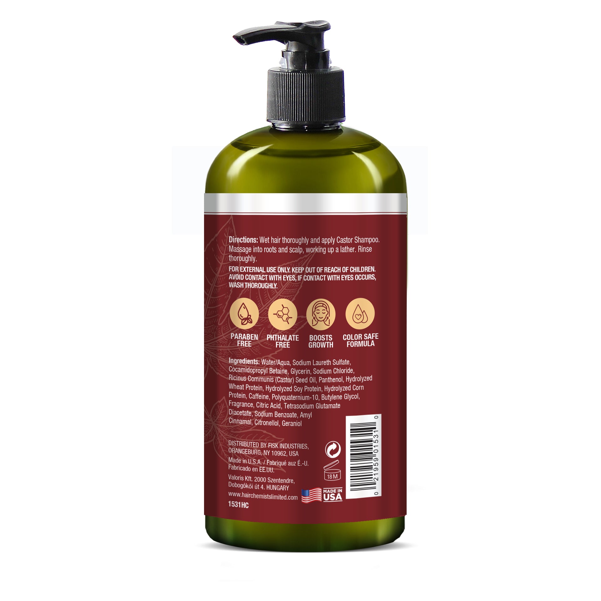 Hair Chemist Castor Pro-Growth Shampoo 33.8 oz.