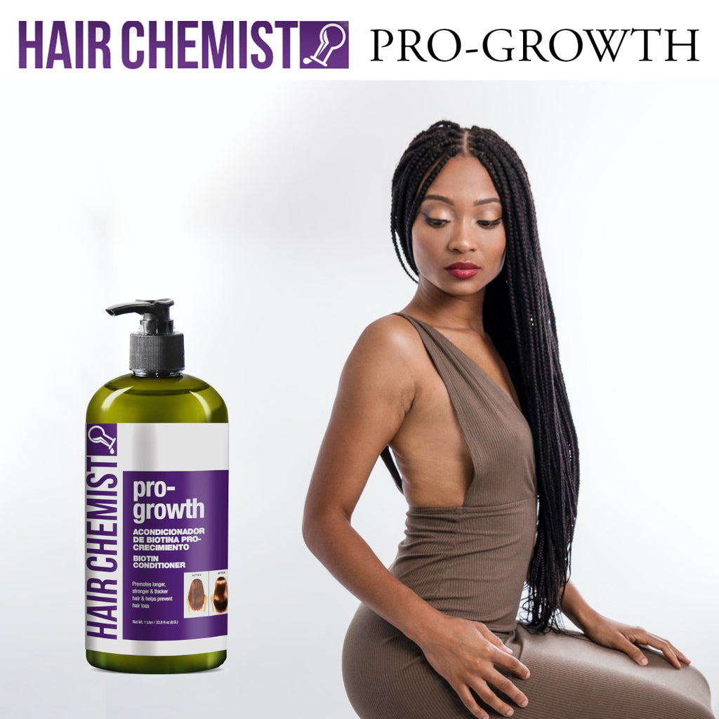 Hair Chemist Pro-Growth Shampoo & Conditioner Set with Biotin - Includes 33.8oz Shampoo & 33.8oz Conditioner