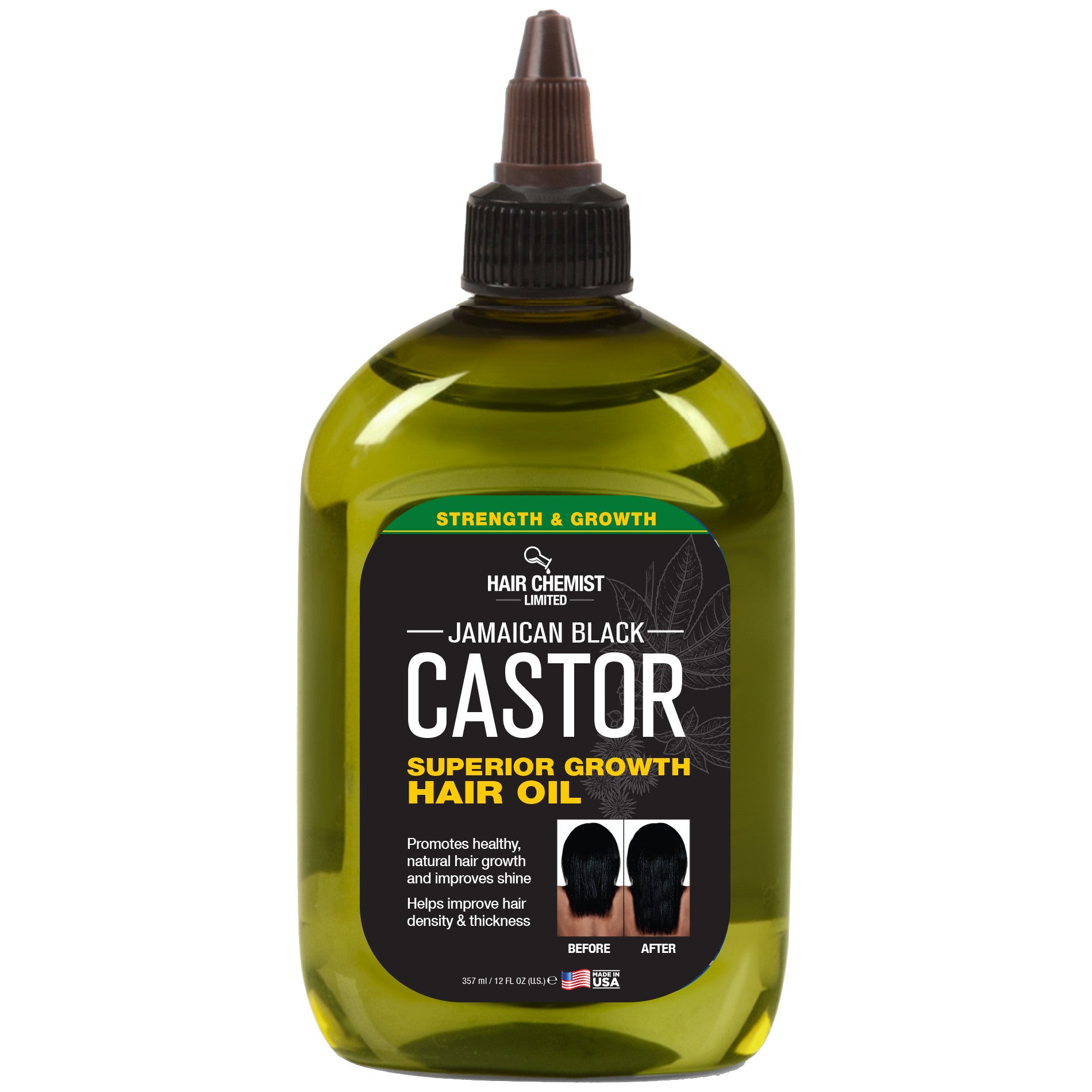 Hair Chemist Superior Growth Jamaican Black Castor Hair Oil 12 oz.