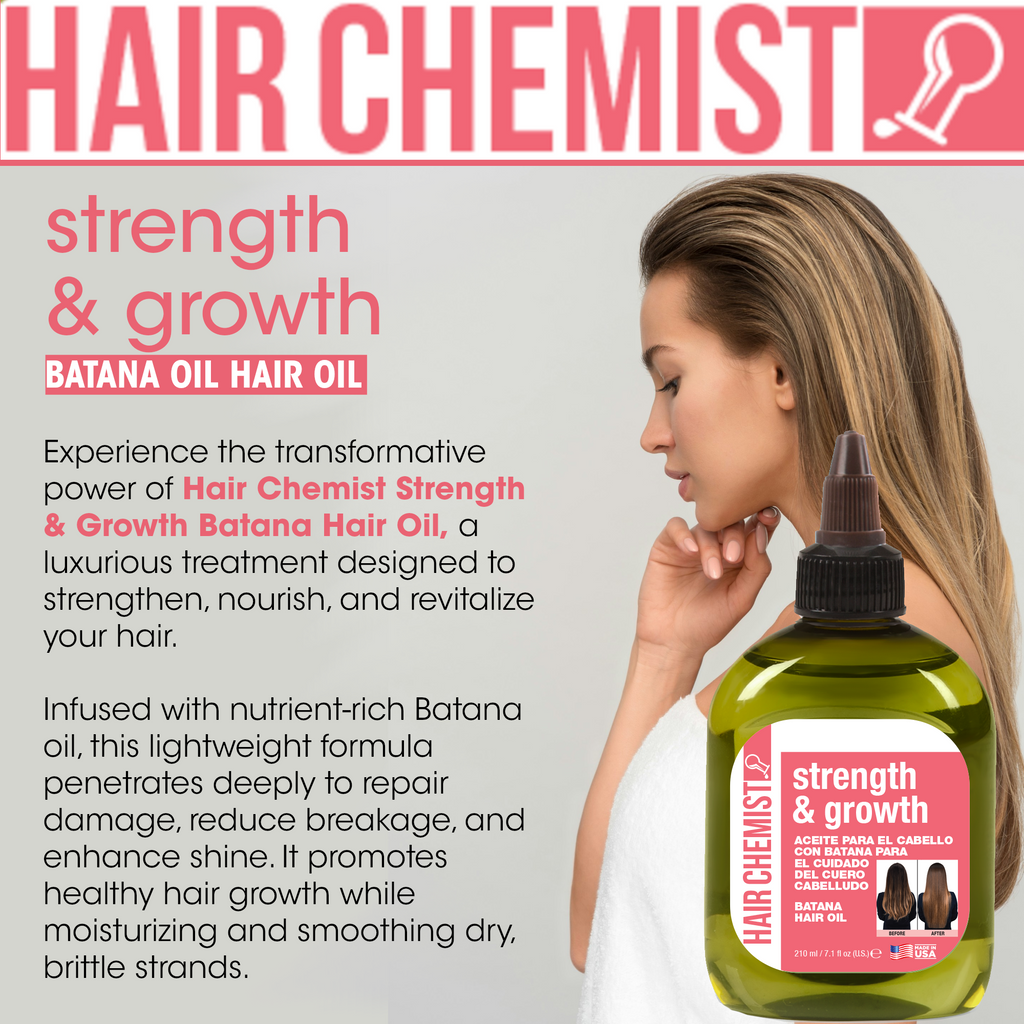 Hair Chemist Strength & Growth Batana Hair Oil 7.1 oz.