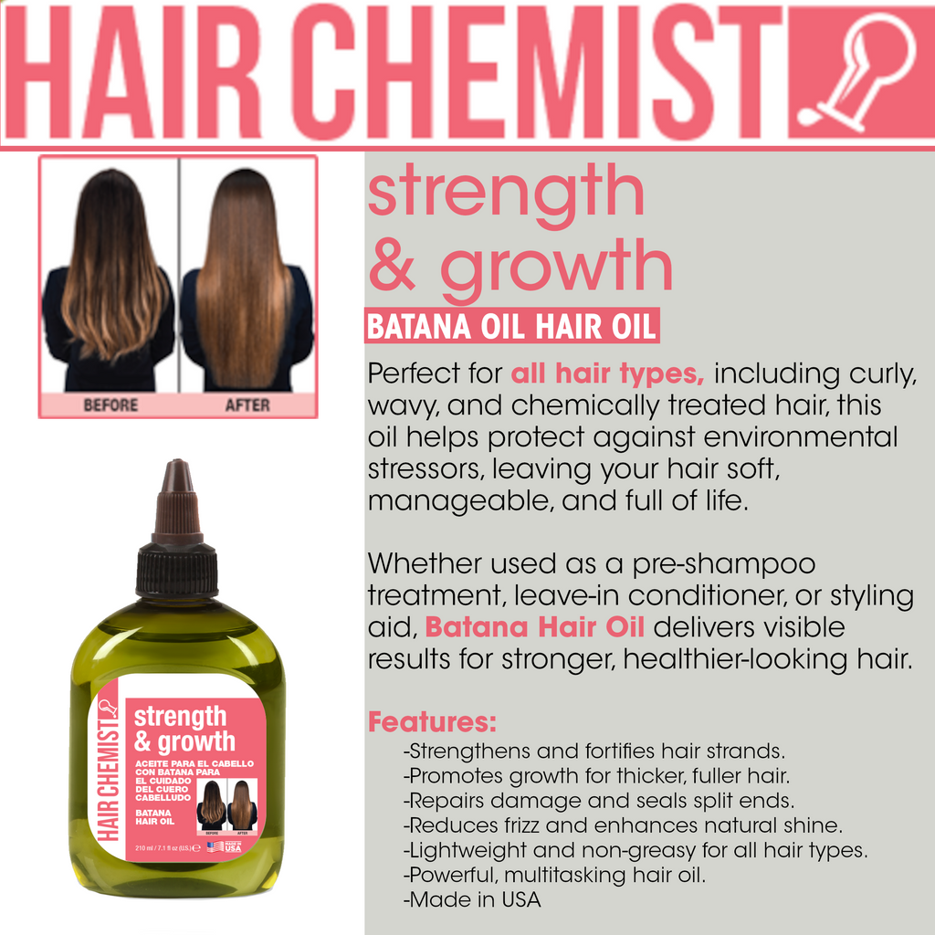 Hair Chemist Strength & Growth Batana Hair Oil 7.1 oz.