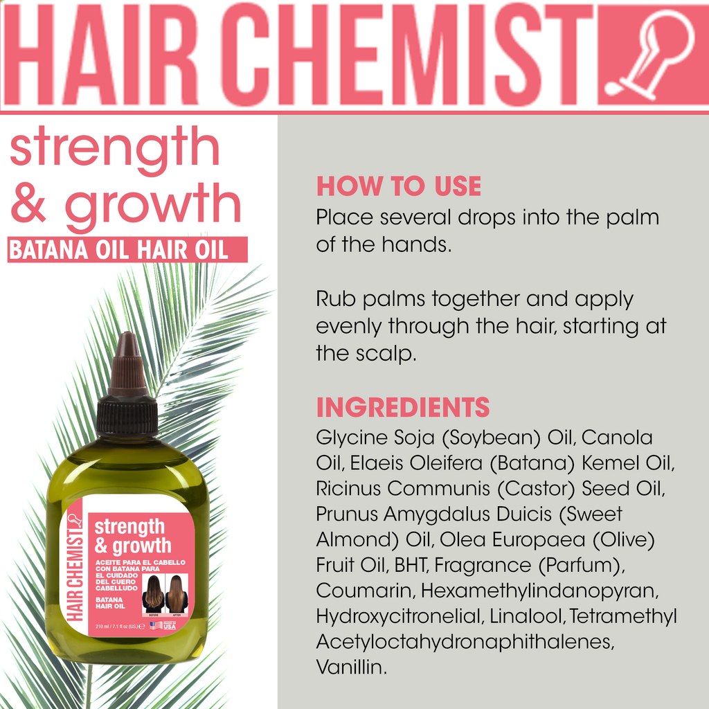 Hair Chemist Strength & Growth Batana Hair Oil 7.1 oz.