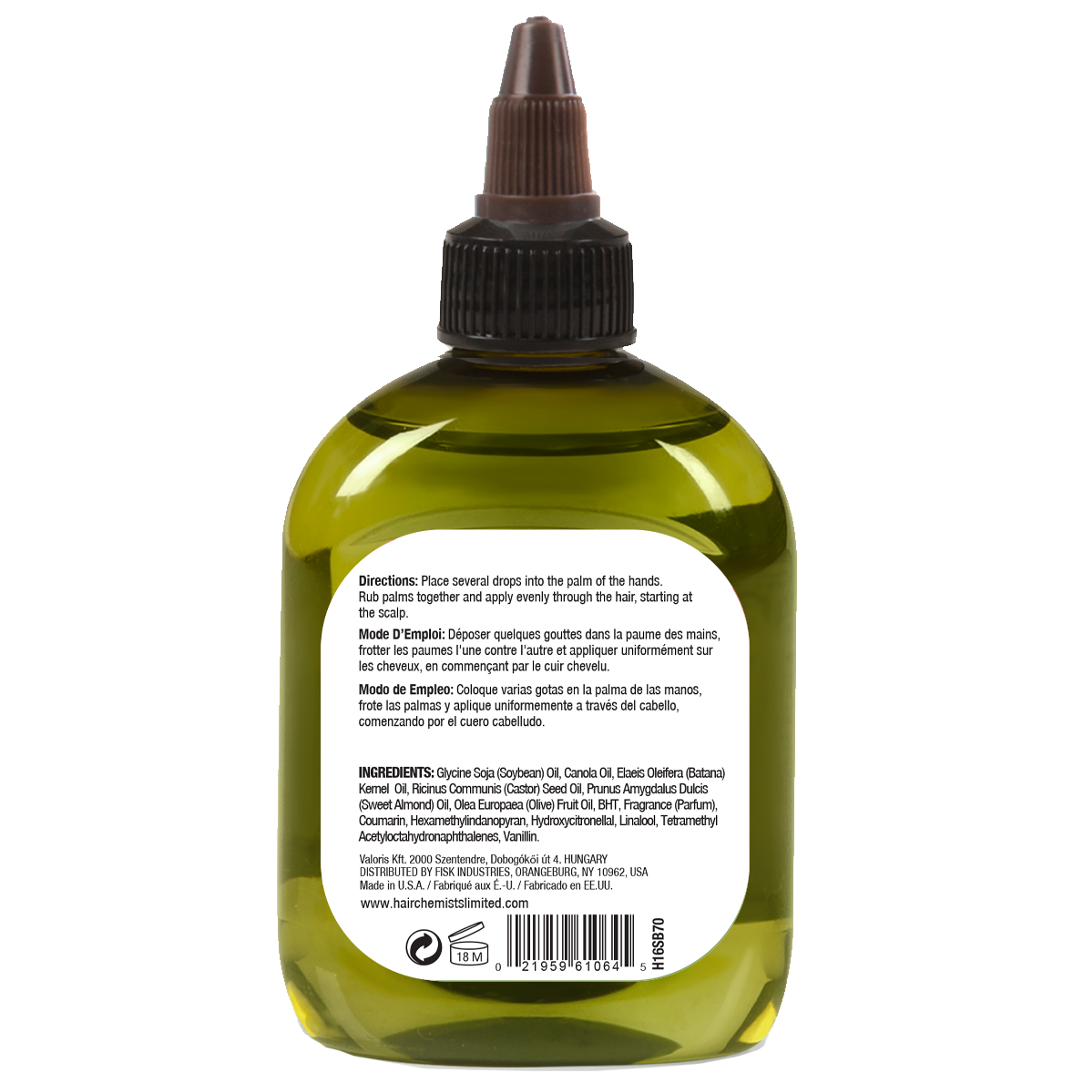 Hair Chemist Strength & Growth Batana Hair Oil 7.1 oz.