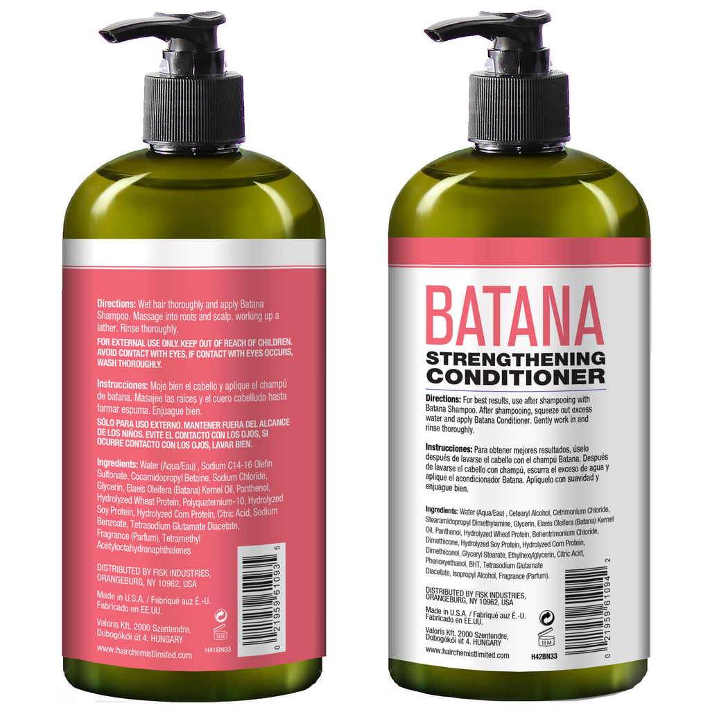 Hair Chemist Batana Strengthening Shampoo & Conditioner 33.8 oz. (2-PC SET)