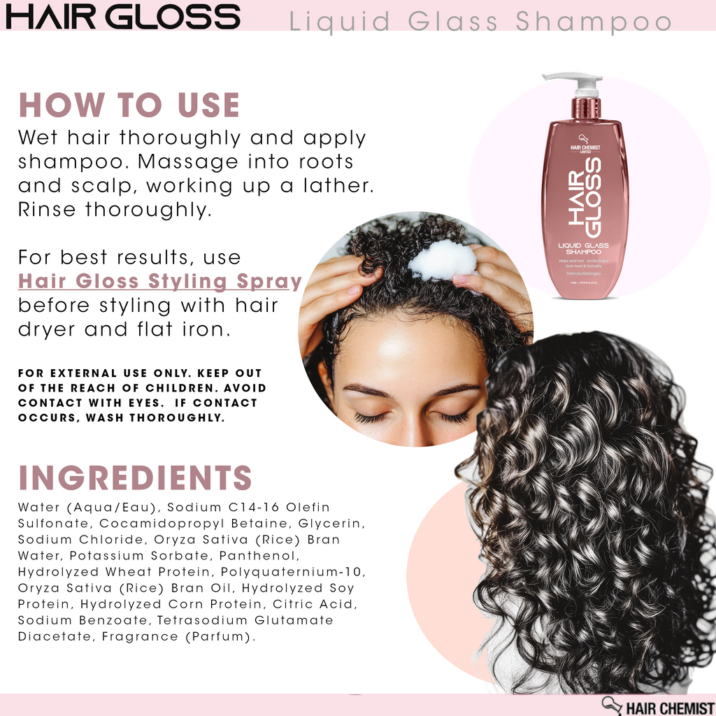 Hair Chemist Hair Gloss Liquid Glass Shampoo 33.8 oz.