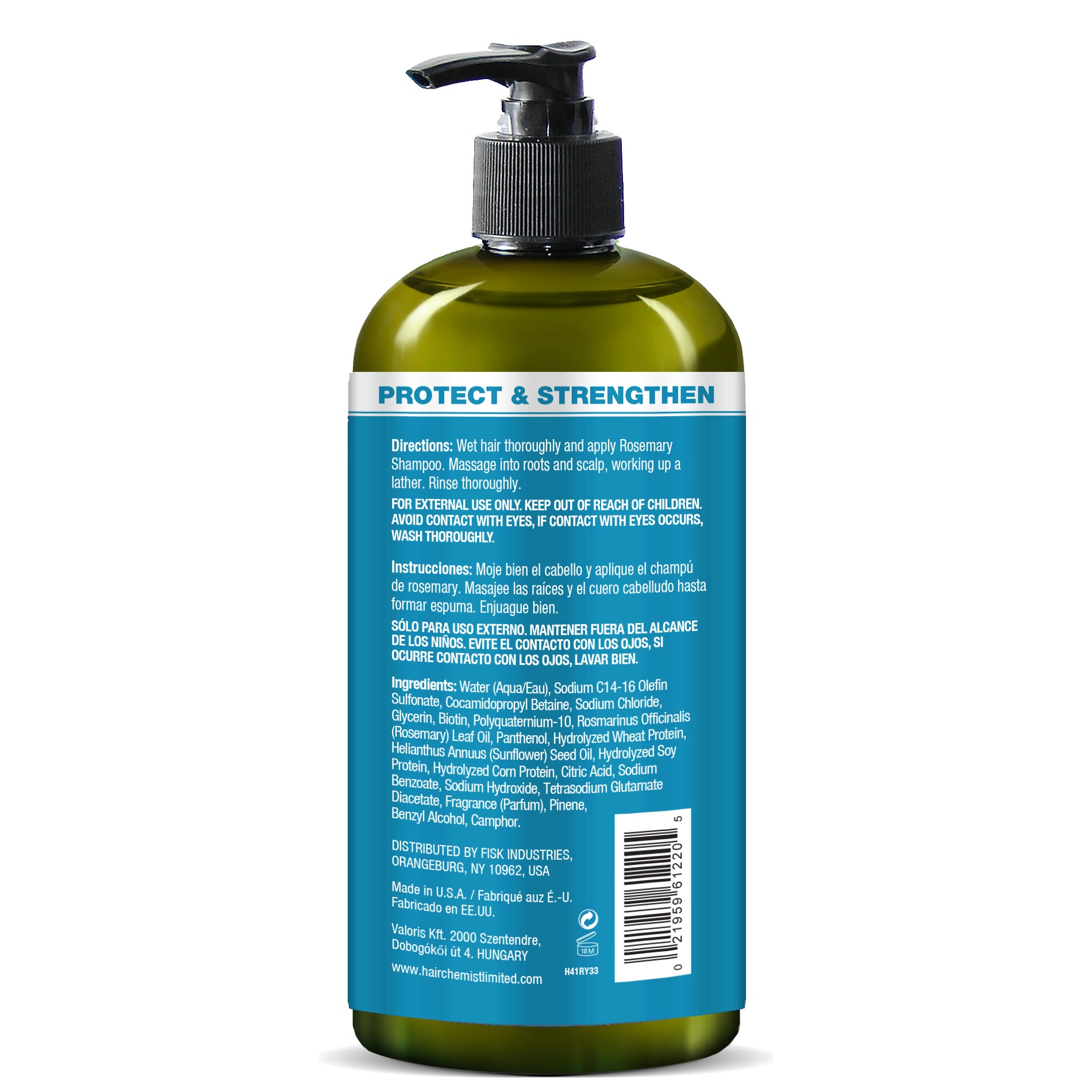 Hair Chemist Protect & Strengthen Rosemary Strengthening Shampoo 33.8 Ounce
