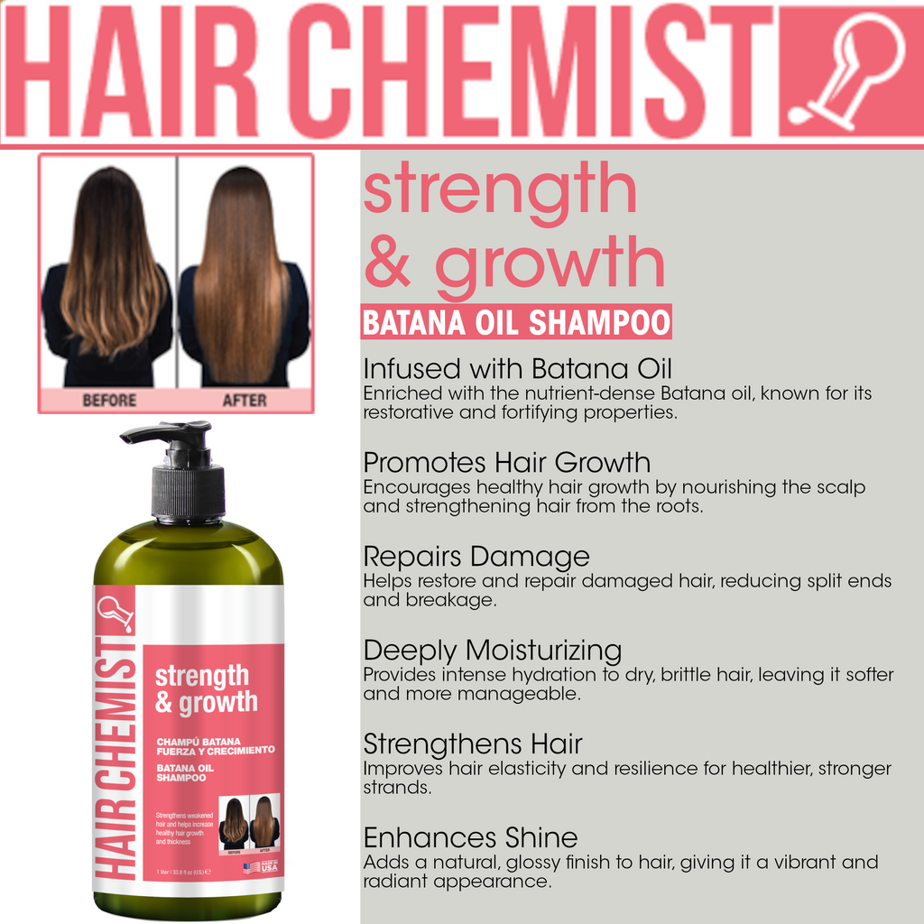 Hair Chemist Strength & Growth Batana Oil Shampoo 33.8 oz.