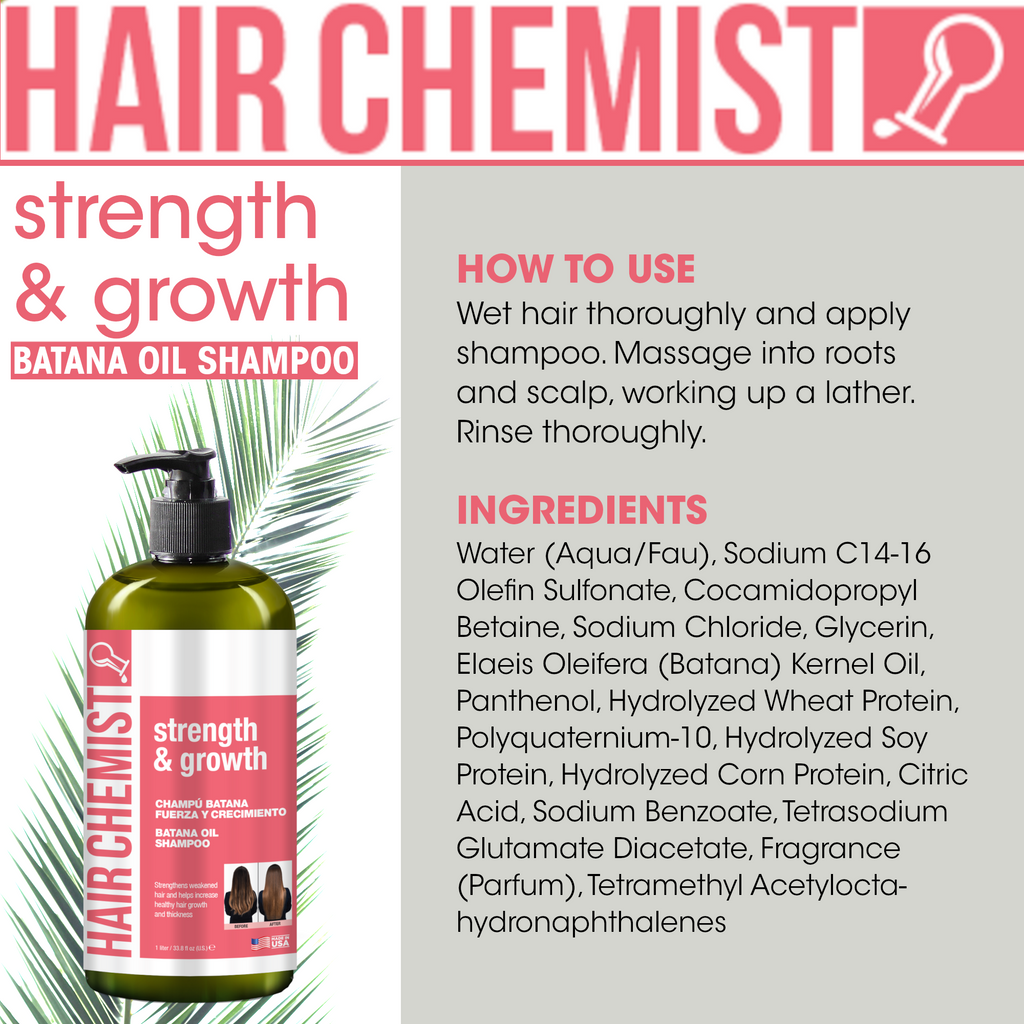 Hair Chemist Strength & Growth Batana Oil Shampoo 33.8 oz.