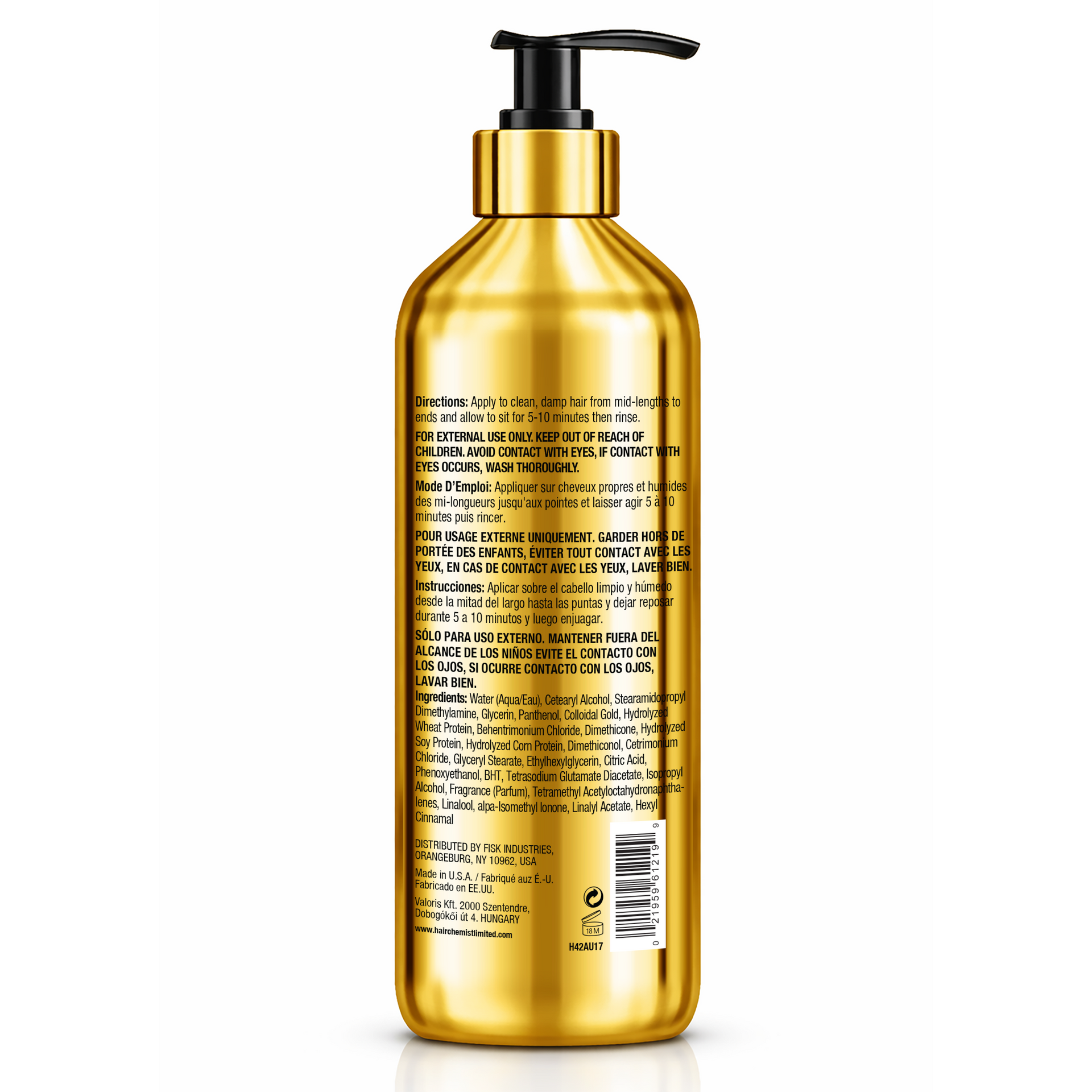 Hair Chemist 24k Gold Gloss Conditioner 16.9 Ounces