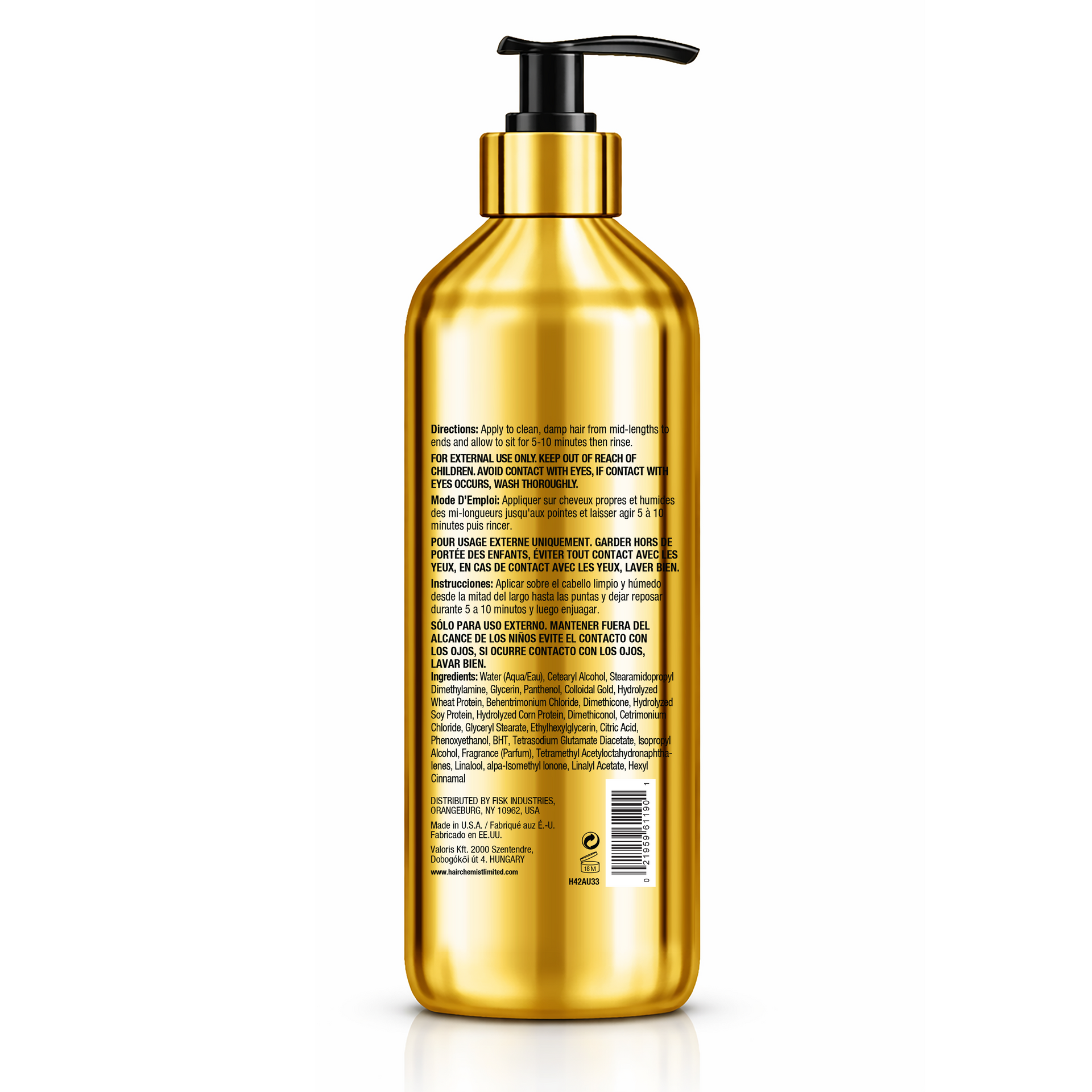 Hair Chemist 24k Gold Gloss Conditioner 33.8 Ounces