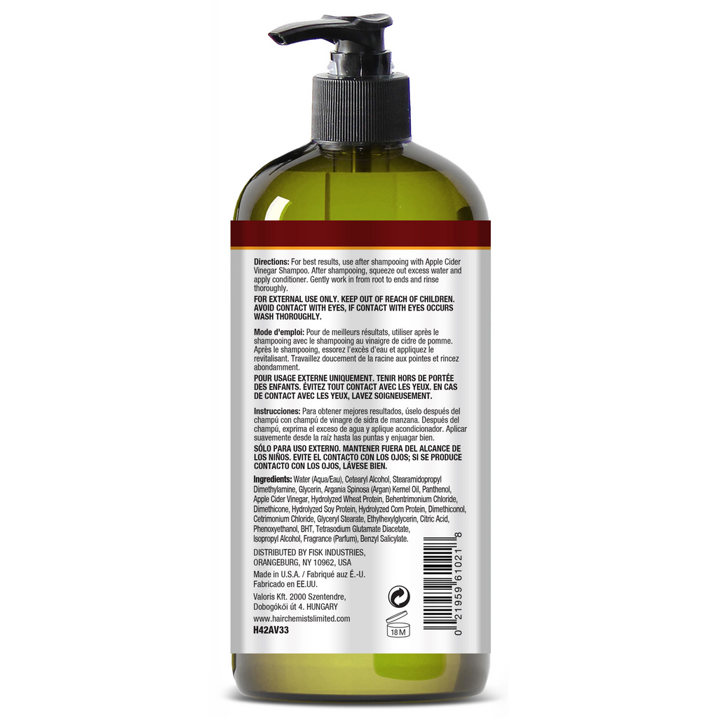 Hair Chemist Apple Cider Vinegar Revitalize & Nourish Sulfate Free Conditioner 33.8 Ounces