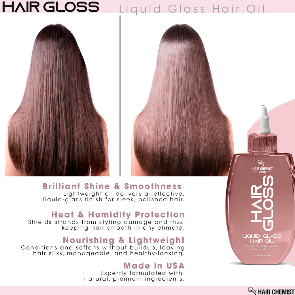 Hair Chemist Hair Gloss Liquid Glass Hair Oil 8 oz.