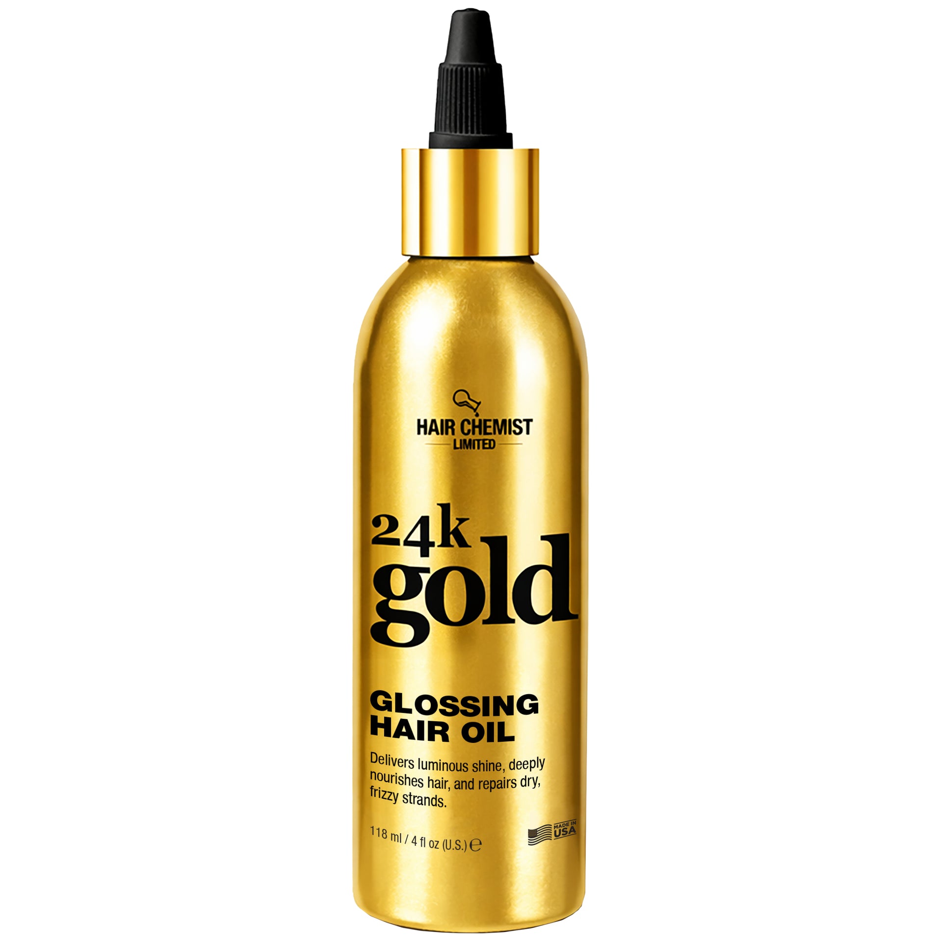 Hair Chemist 24k Gold Glossing Hair Oil 4 Ounce