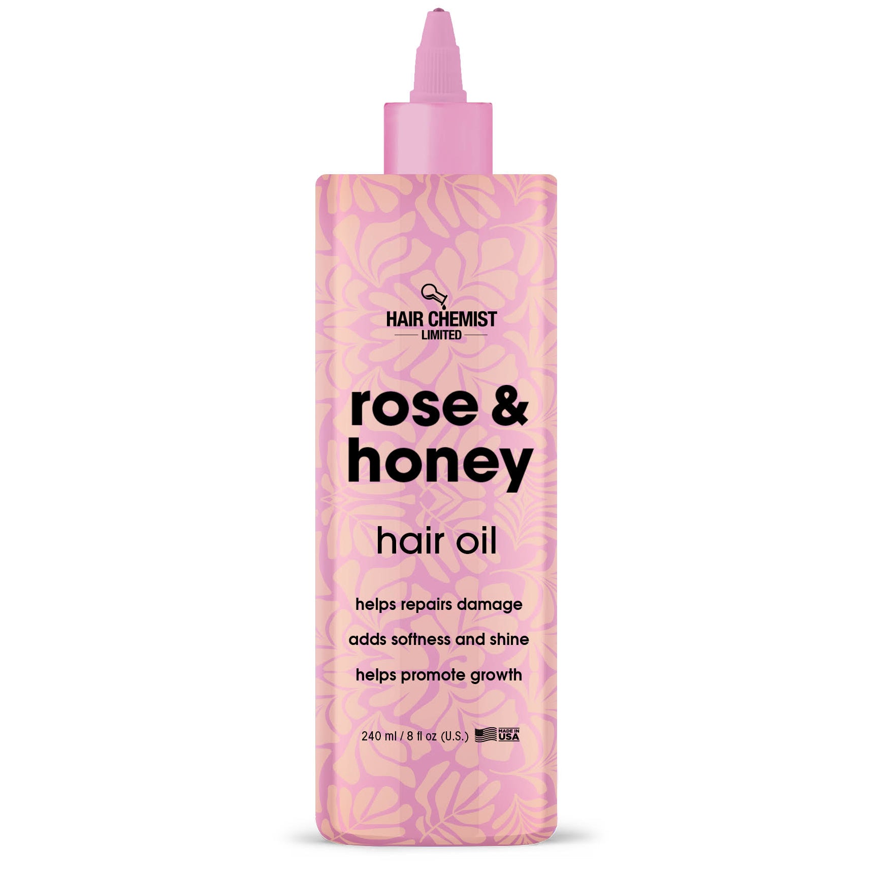 Hair Chemist Rose & Honey Hair Oil 8 oz.