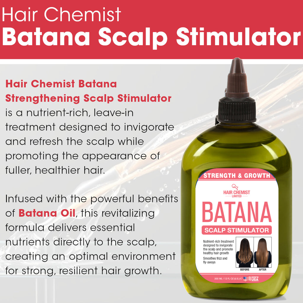 Hair Chemist Batana Strengthening Scalp Stimulator - LARGE 12 oz.