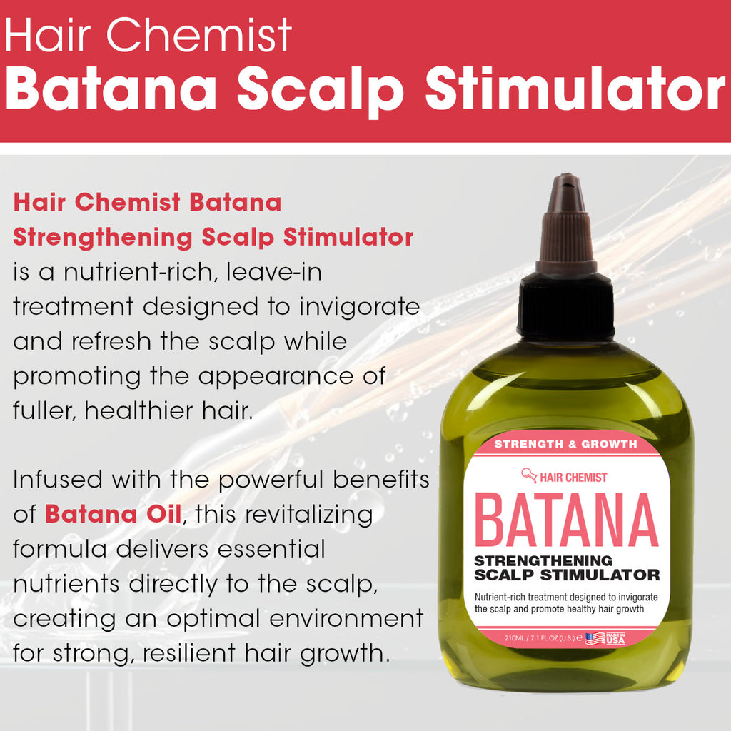 Hair Chemist Batana Strengthening Shampoo+Conditioner Large 4-PC Hair Care Set