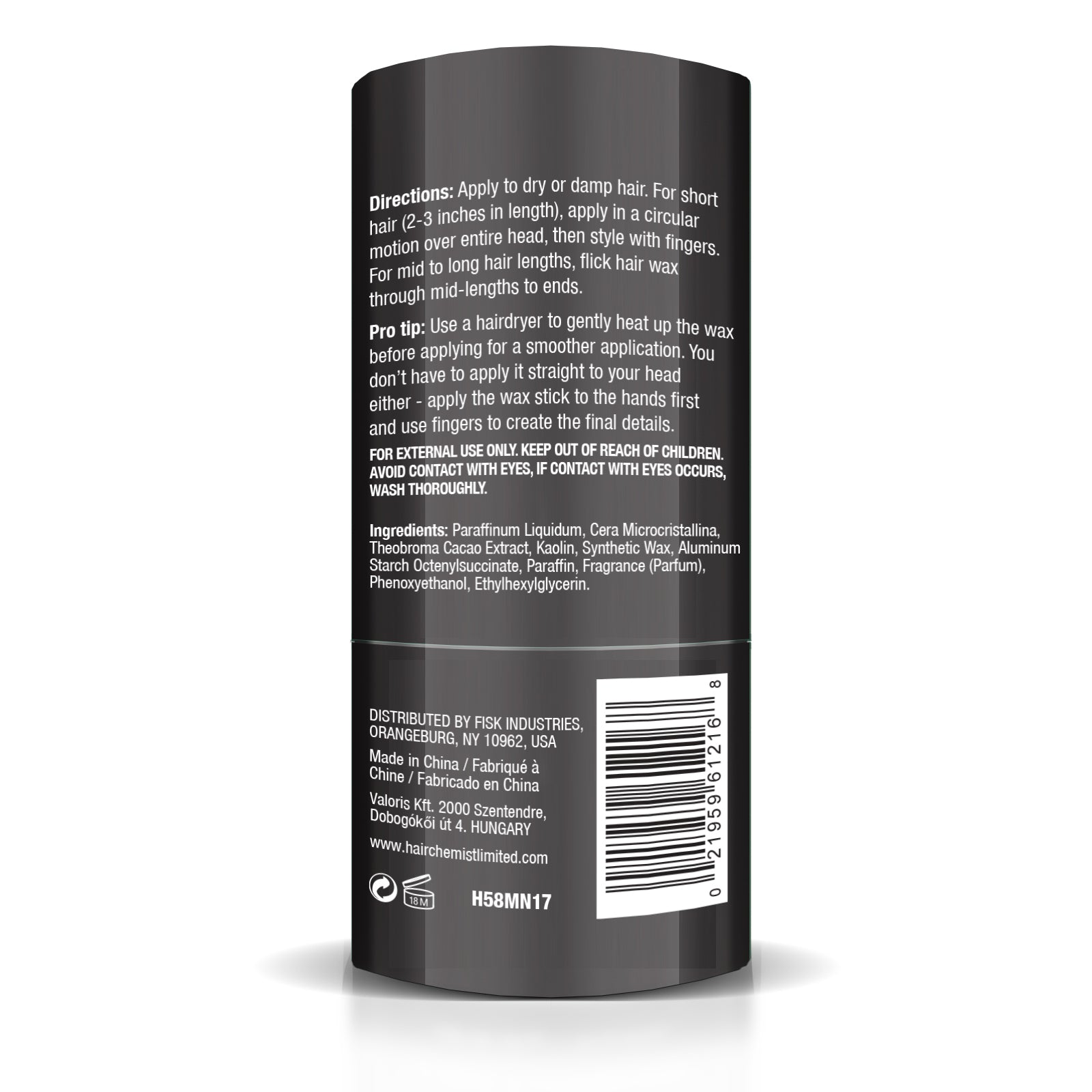 Hair Chemist SLEEK Hair Wax Stick - Coco Mango 1.76 oz.