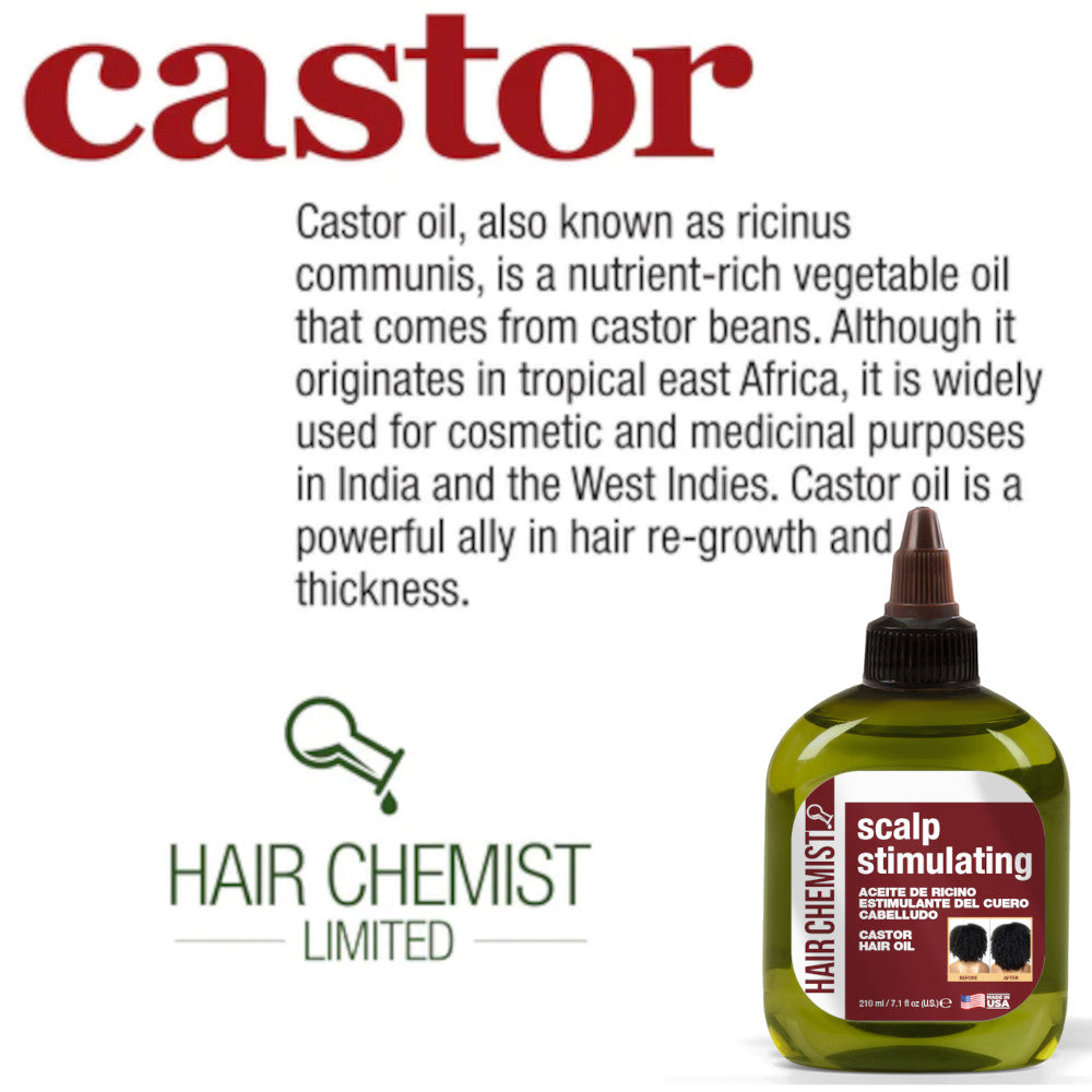 Hair Chemist Scalp Stimulating Castor Hair Oil 7.1 oz.