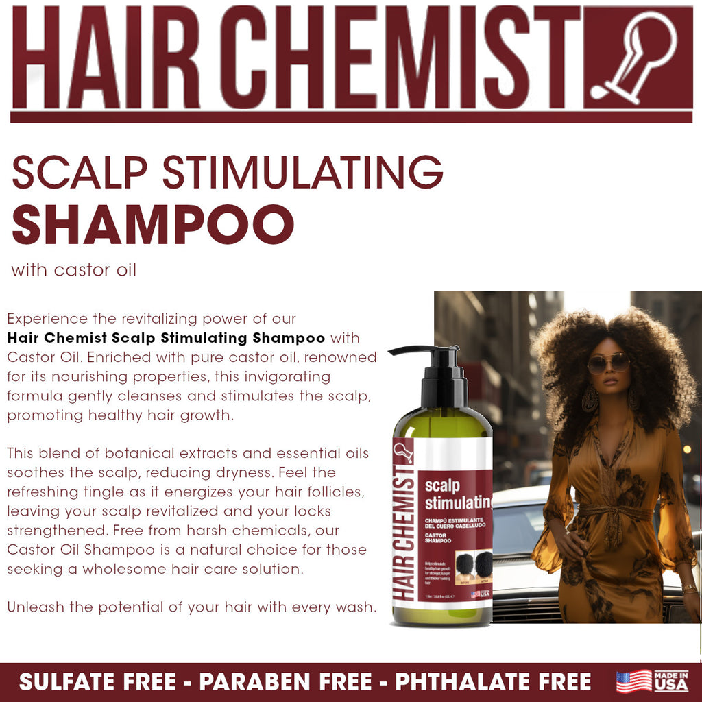 Hair Chemist Scalp Stimulating Castor Oil Shampoo 33.8 oz. & Conditioner 33.8 oz. Set - 2-PC Gift Box