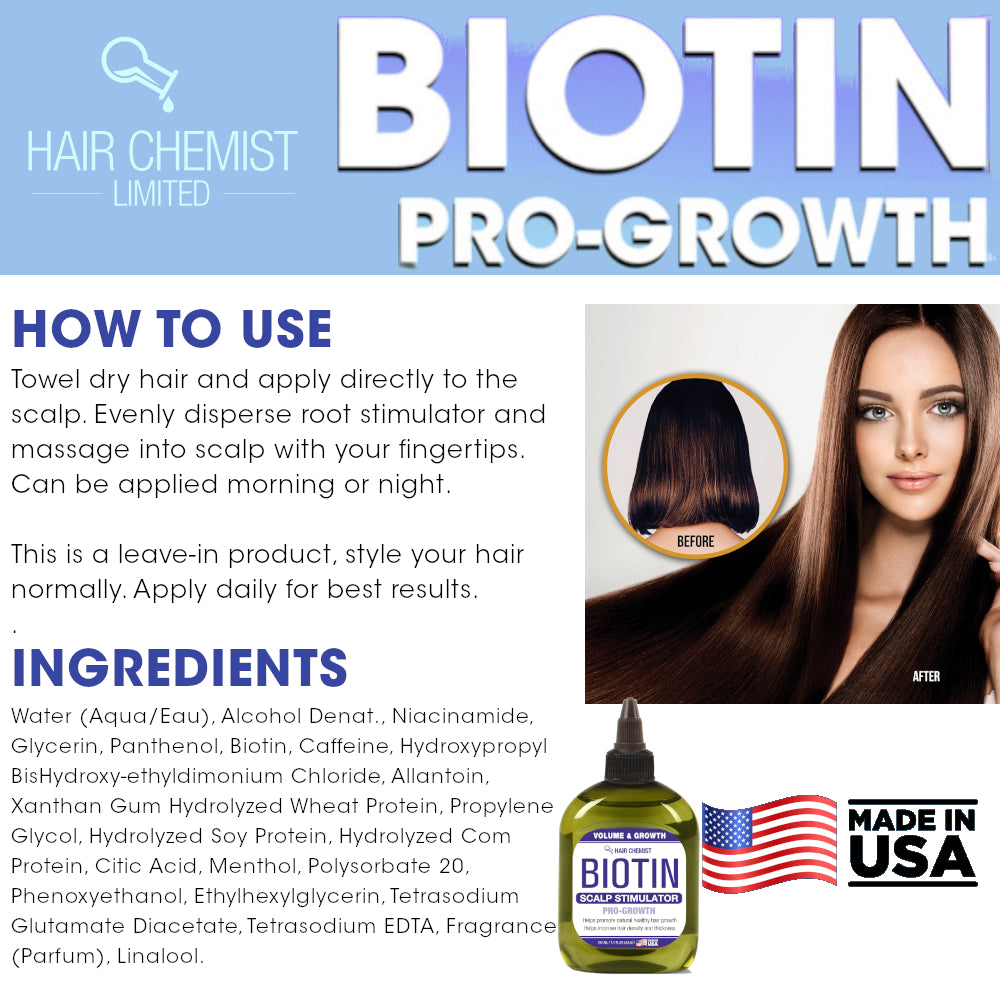 Hair Chemist Volume & Growth Biotin Pro-Growth Scalp Stimulator 7.1 oz.