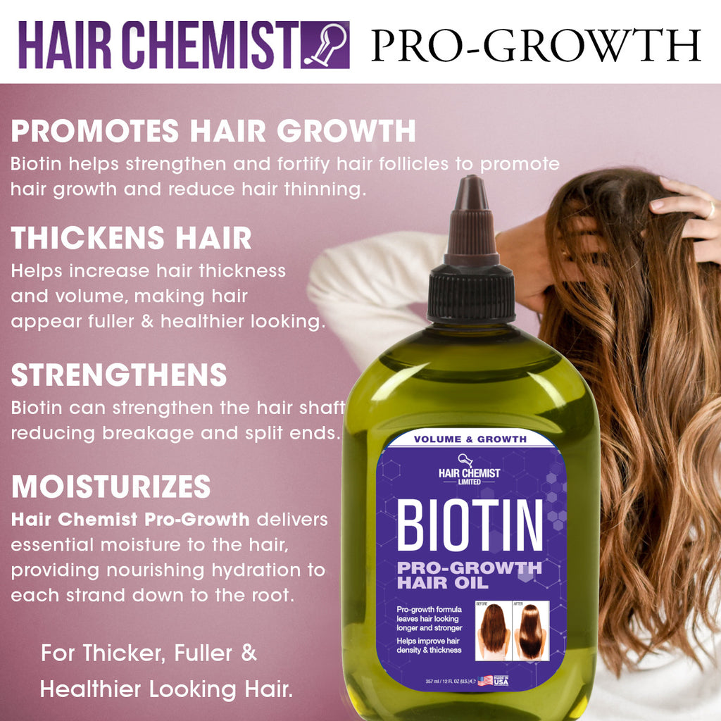Hair Chemist Pro-Growth Biotin Hair Oil 12 oz.