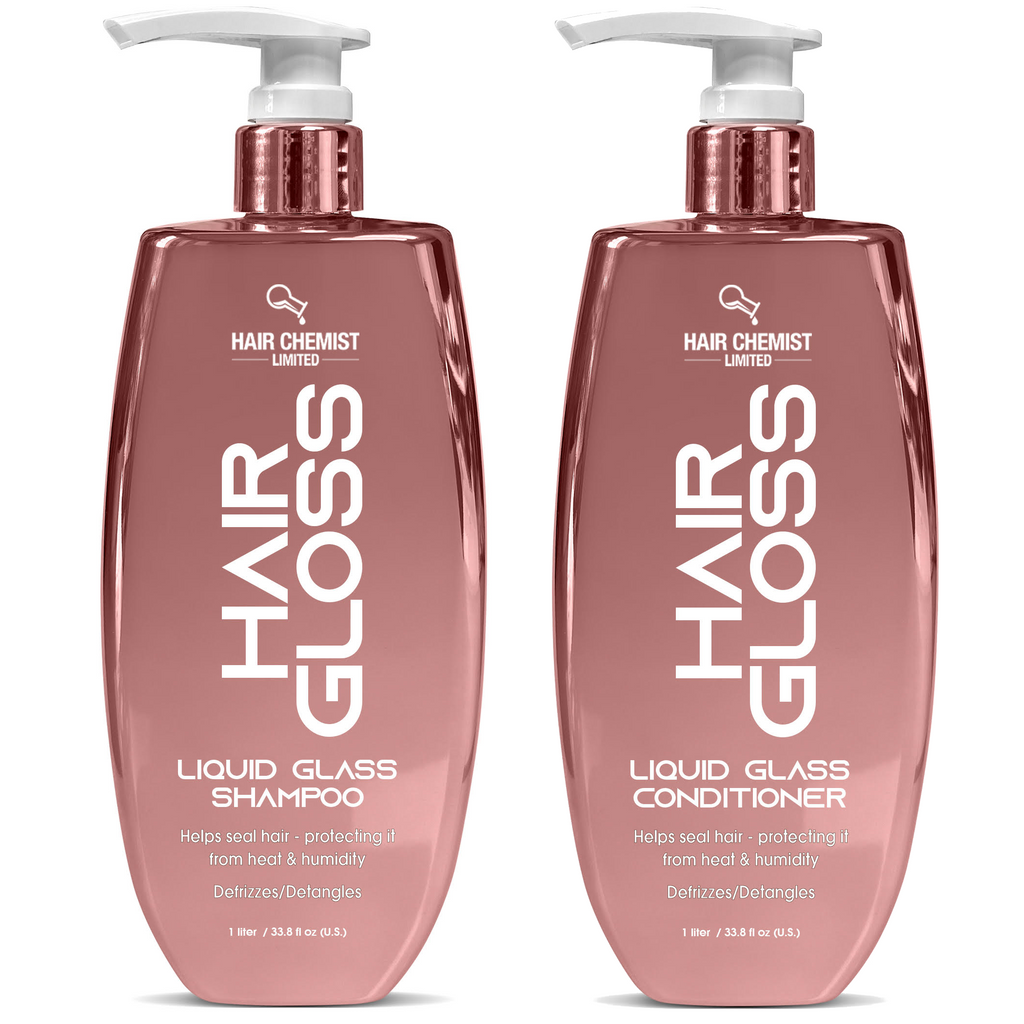 Hair Chemist Hair Gloss Liquid Glass Shampoo & Conditioner Set 33.8 Ounce (2-PC SET)