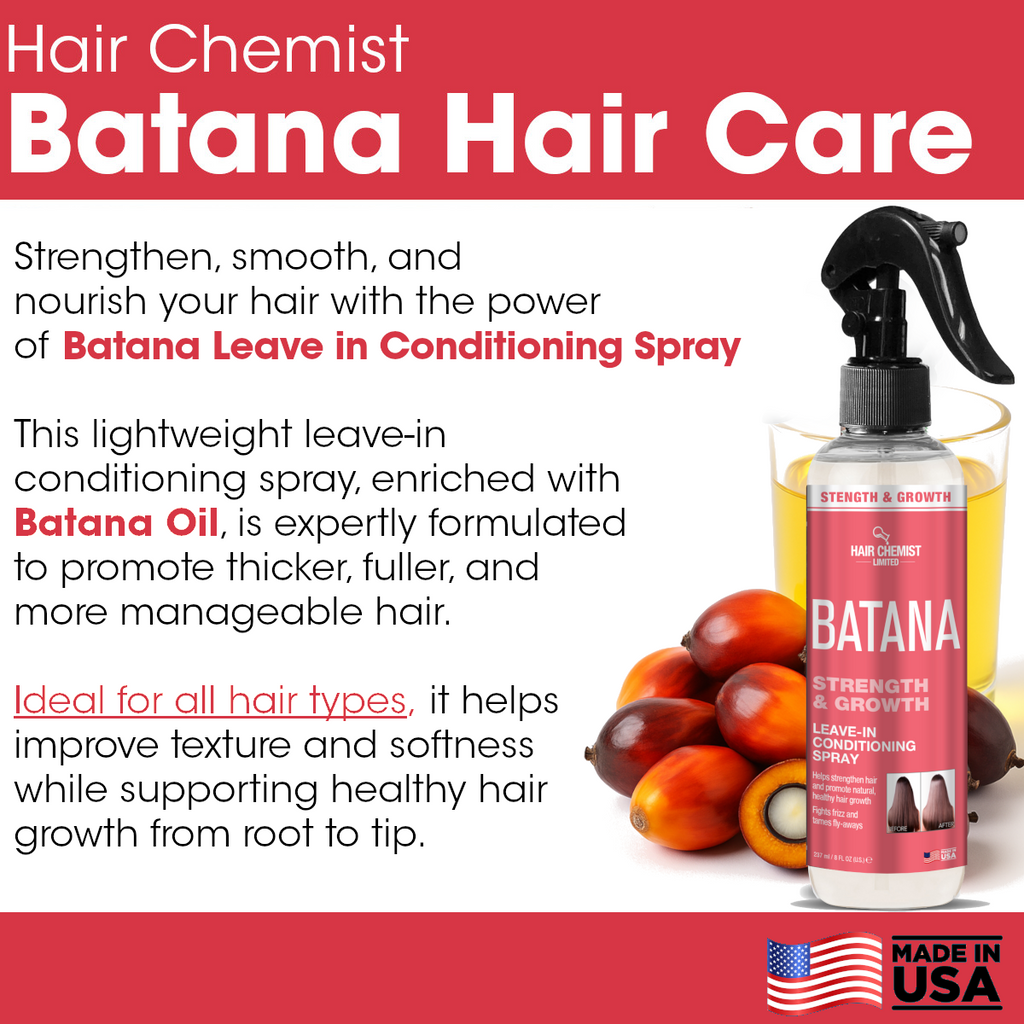 Hair Chemist Batana Strength & Growth Leave in Conditioning Spray 8 oz.