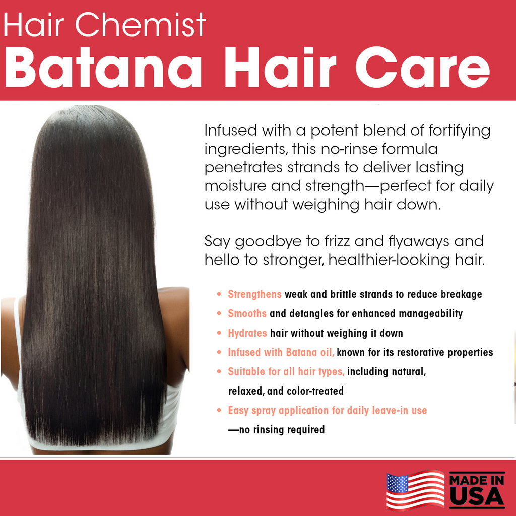 Hair Chemist Batana Strength & Growth Leave in Conditioning Spray 8 oz.