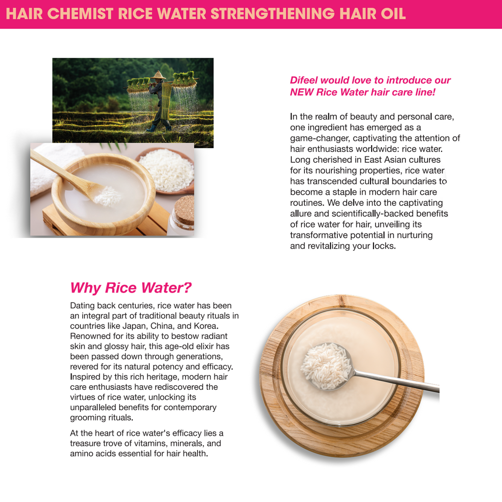 Hair Chemist Rice Water Strengthening Hair Oil 1.65 oz.