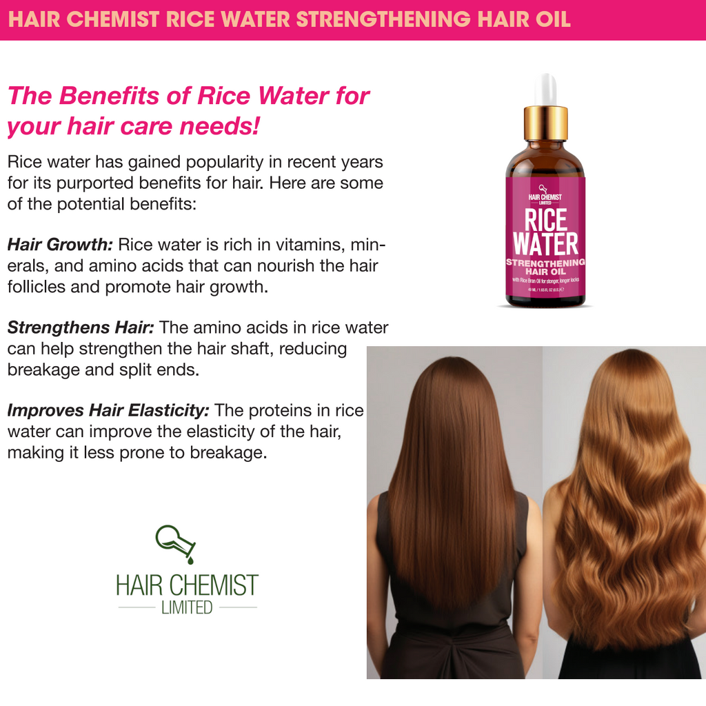 Hair Chemist Rice Water Strengthening Hair Oil 1.65 oz.