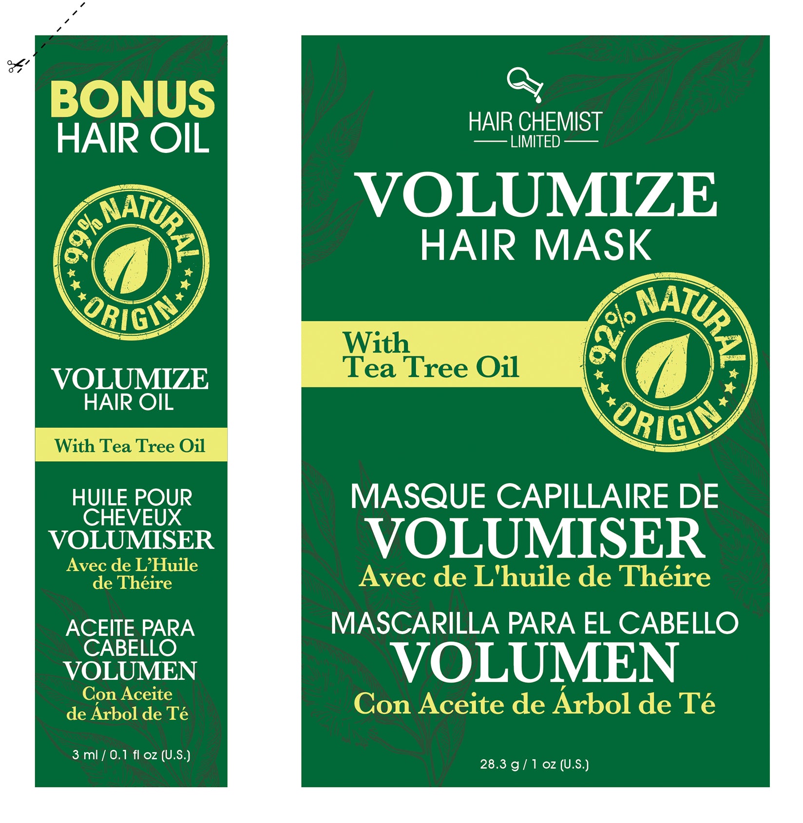 Hair Chemist Volumizing Hair Care 3 Piece Set - Volumize Hair Mask