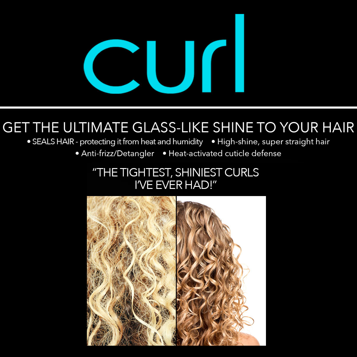 Hair Chemist CURL Anti Humidity Shine Coat & Curl Sealing Spray 3 oz.