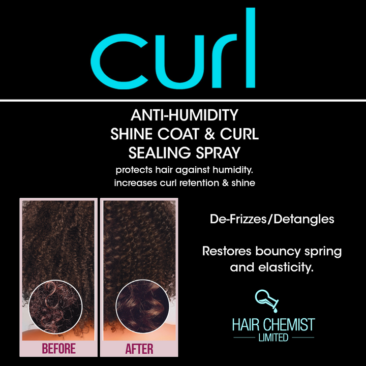 Hair Chemist CURL Anti Humidity Shine Coat & Curl Sealing Spray 8 oz.