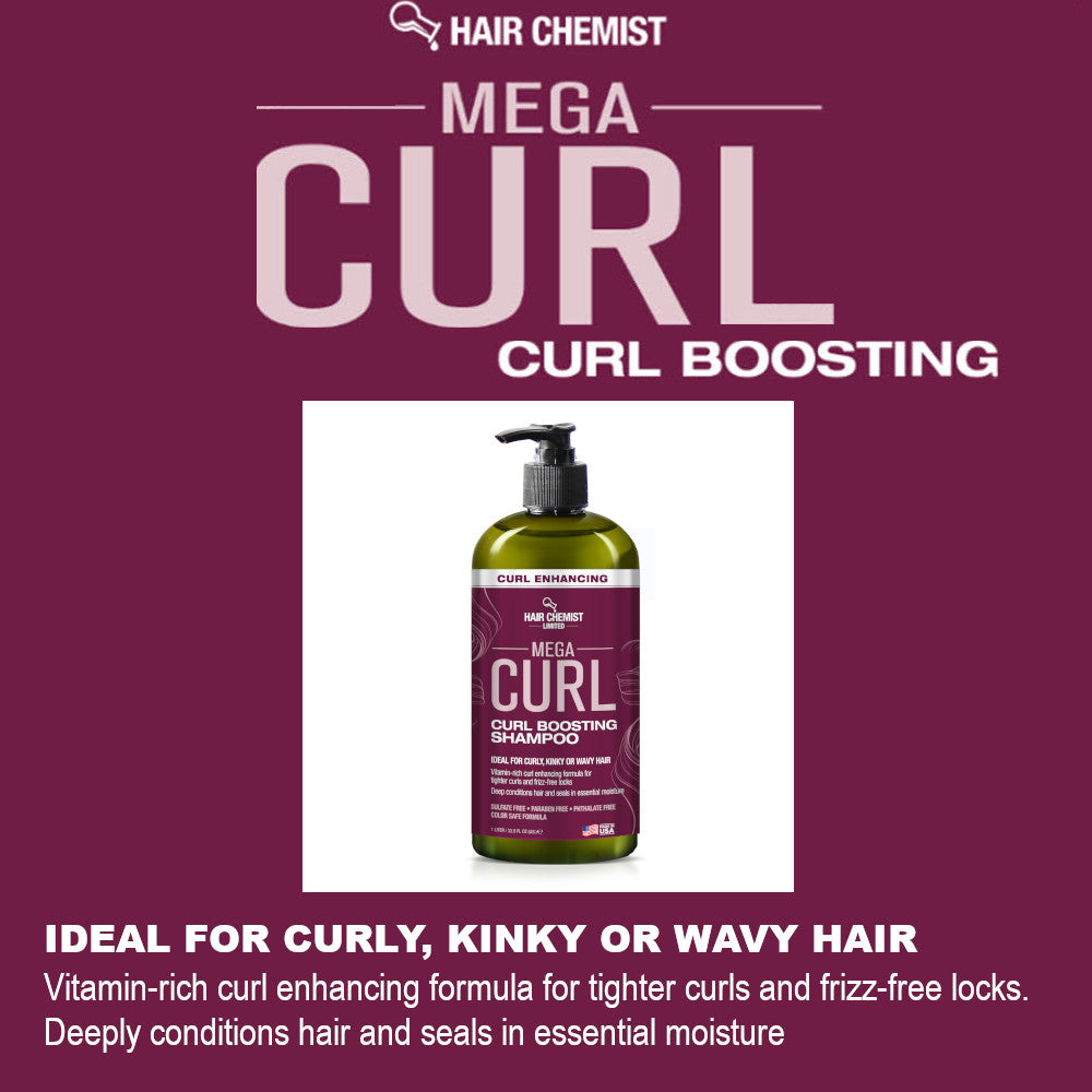 Hair Chemist Mega Curl Boosting Shampoo and Conditioner 33.8 oz 2-PC Set