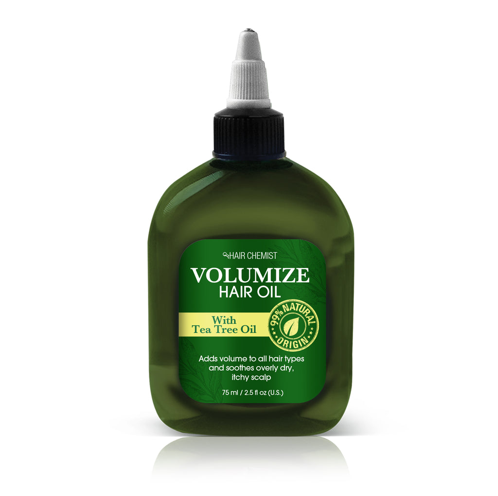 Hair Chemist Volumizing Hair Care 3 Piece Set - Volumize Hair Mask 8 oz + Travel Size 1oz. Packette & Volumize Hair Oil 2.5 oz