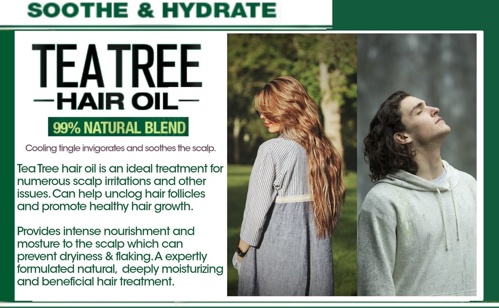 Hair Chemist 99% Natural Blend Soothe & Hydrate Tea Tree Hair Oil 7.1 oz.