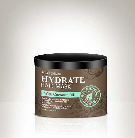 Hair Chemist Hydrate Hair Mask with Coconut Oil 8 oz.